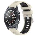 Dây đồng hồ silicone khóa thép thể thao hai màu 22mm, Dành cho Samsung Galaxy Watch3 45mm, Dành cho Samsung Galaxy Watch 46mm, Dành cho Samsung Gear S3 Classic, Dành cho Samsung Gear S3 Frontier