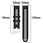 Dây đồng hồ silicone khóa thép thể thao hai màu 22mm, Dành cho Samsung Galaxy Watch3 45mm, Dành cho Samsung Galaxy Watch 46mm, Dành cho Samsung Gear S3 Classic, Dành cho Samsung Gear S3 Frontier
