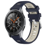 Dây đồng hồ silicone khóa thép thể thao hai màu 22mm, Dành cho Samsung Galaxy Watch3 45mm, Dành cho Samsung Galaxy Watch 46mm, Dành cho Samsung Gear S3 Classic, Dành cho Samsung Gear S3 Frontier