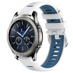 Dây đồng hồ silicone khóa thép thể thao hai màu 22mm, Dành cho Samsung Galaxy Watch3 45mm, Dành cho Samsung Galaxy Watch 46mm, Dành cho Samsung Gear S3 Classic, Dành cho Samsung Gear S3 Frontier