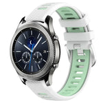 Dây đồng hồ silicone khóa thép thể thao hai màu 22mm, Dành cho Samsung Galaxy Watch3 45mm, Dành cho Samsung Galaxy Watch 46mm, Dành cho Samsung Gear S3 Classic, Dành cho Samsung Gear S3 Frontier