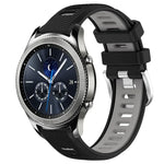 Dây đồng hồ silicone khóa thép thể thao hai màu 22mm, Dành cho Samsung Galaxy Watch3 45mm, Dành cho Samsung Galaxy Watch 46mm, Dành cho Samsung Gear S3 Classic, Dành cho Samsung Gear S3 Frontier