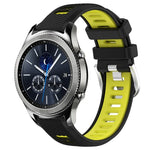 Dây đồng hồ silicone khóa thép thể thao hai màu 22mm, Dành cho Samsung Galaxy Watch3 45mm, Dành cho Samsung Galaxy Watch 46mm, Dành cho Samsung Gear S3 Classic, Dành cho Samsung Gear S3 Frontier