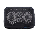 Đế tản nhiệt laptop chơi game hợp kim nhôm bốn quạt gập được có hiển thị tốc độ gió S18, S18
