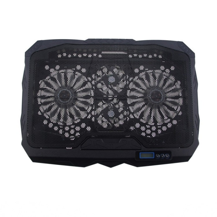 Đế tản nhiệt laptop chơi game hợp kim nhôm bốn quạt gập được có hiển thị tốc độ gió S18, S18