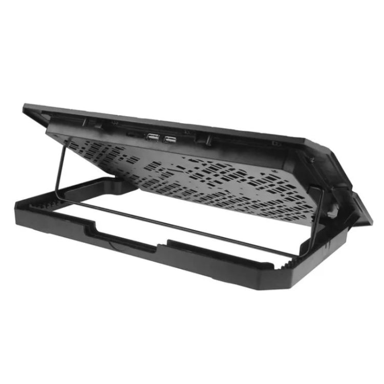 Giá đỡ làm mát máy tính xách tay X5 có 5 quạt, 7 cấp điều chỉnh chiều cao, làm việc im lặng, X5