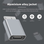 JUNSUNMAY Bộ chuyển đổi USB-C / Type-C cái sang USB 3.0 Micro B đực, 1 cái, 2 cái