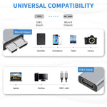 JUNSUNMAY Bộ chuyển đổi USB-C / Type-C cái sang USB 3.0 Micro B đực, 1 cái, 2 cái