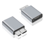 JUNSUNMAY Bộ chuyển đổi USB-C / Type-C cái sang USB 3.0 Micro B đực, 1 cái, 2 cái