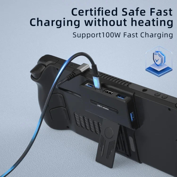 Đế sạc đa năng 5 trong 1 V266 cho Steam Deck hỗ trợ 4K/60Hz USB3.0, V266 5 trong 1