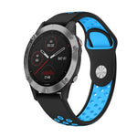 22mm Sports Breathable Silicone Watch Band, For Garmin Fenix 6 GPS, For Garmin Fenix 6 Pro GPS, For Garmin Fenix 6 Sapphire GPS, For Garmin Fenix 5