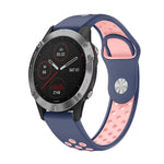 22mm Sports Breathable Silicone Watch Band, For Garmin Fenix 6 GPS, For Garmin Fenix 6 Pro GPS, For Garmin Fenix 6 Sapphire GPS, For Garmin Fenix 5