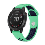 22mm Sports Breathable Silicone Watch Band, For Garmin Fenix 6 GPS, For Garmin Fenix 6 Pro GPS, For Garmin Fenix 6 Sapphire GPS, For Garmin Fenix 5