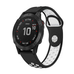 22mm Sports Breathable Silicone Watch Band, For Garmin Fenix 6 GPS, For Garmin Fenix 6 Pro GPS, For Garmin Fenix 6 Sapphire GPS, For Garmin Fenix 5