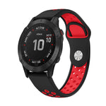 22mm Sports Breathable Silicone Watch Band, For Garmin Fenix 6 GPS, For Garmin Fenix 6 Pro GPS, For Garmin Fenix 6 Sapphire GPS, For Garmin Fenix 5