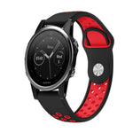 22mm Sports Breathable Silicone Watch Band, For Garmin Fenix 6 GPS, For Garmin Fenix 6 Pro GPS, For Garmin Fenix 6 Sapphire GPS, For Garmin Fenix 5