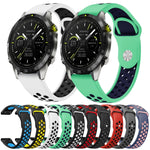 22mm Sports Breathable Silicone Watch Band, For Garmin Fenix 6 GPS, For Garmin Fenix 6 Pro GPS, For Garmin Fenix 6 Sapphire GPS, For Garmin Fenix 5
