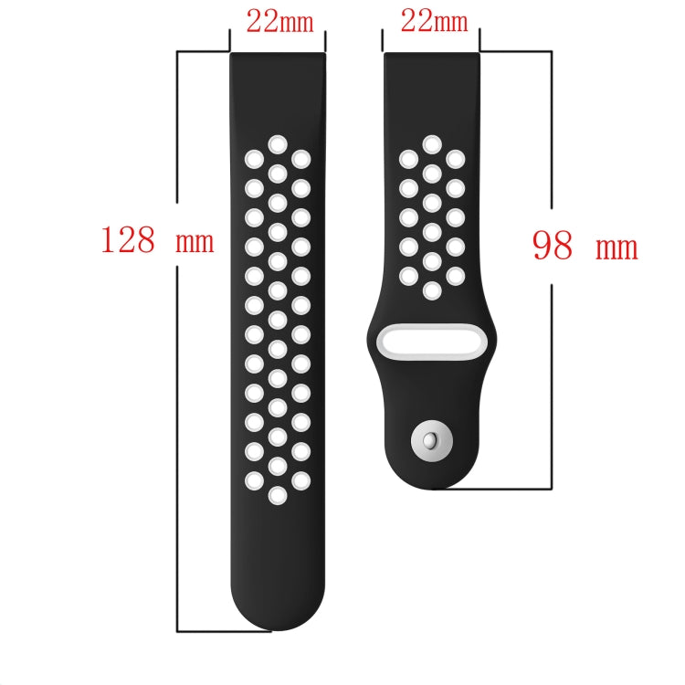 22mm Sports Breathable Silicone Watch Band, For Garmin Forerunner 945, For Garmin Forerunner 935, For Garmin Forerunner 965, For Garmin Instinct 2