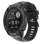 26mm Camouflage Printed Silicone Watch Band, For Garmin Instinct 2X Solar, For Garmin D2 Delta PX, For Garmin Tactix 7 Pro, For Garmin Tactix 7, For Garmin Fenix 7X, For Garmin Fenix 7X Solar, For Garmin Tactix Delta, For Garmin Enduro 2
