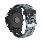 26mm Camouflage Printed Silicone Watch Band, For Garmin Instinct 2X Solar, For Garmin D2 Delta PX, For Garmin Tactix 7 Pro, For Garmin Tactix 7, For Garmin Fenix 7X, For Garmin Fenix 7X Solar, For Garmin Tactix Delta, For Garmin Enduro 2