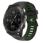 26mm Camouflage Printed Silicone Watch Band, For Garmin Instinct 2X Solar, For Garmin D2 Delta PX, For Garmin Tactix 7 Pro, For Garmin Tactix 7, For Garmin Fenix 7X, For Garmin Fenix 7X Solar, For Garmin Tactix Delta, For Garmin Enduro 2