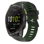 26mm Camouflage Printed Silicone Watch Band, For Garmin Instinct 2X Solar, For Garmin D2 Delta PX, For Garmin Tactix 7 Pro, For Garmin Tactix 7, For Garmin Fenix 7X, For Garmin Fenix 7X Solar, For Garmin Tactix Delta, For Garmin Enduro 2