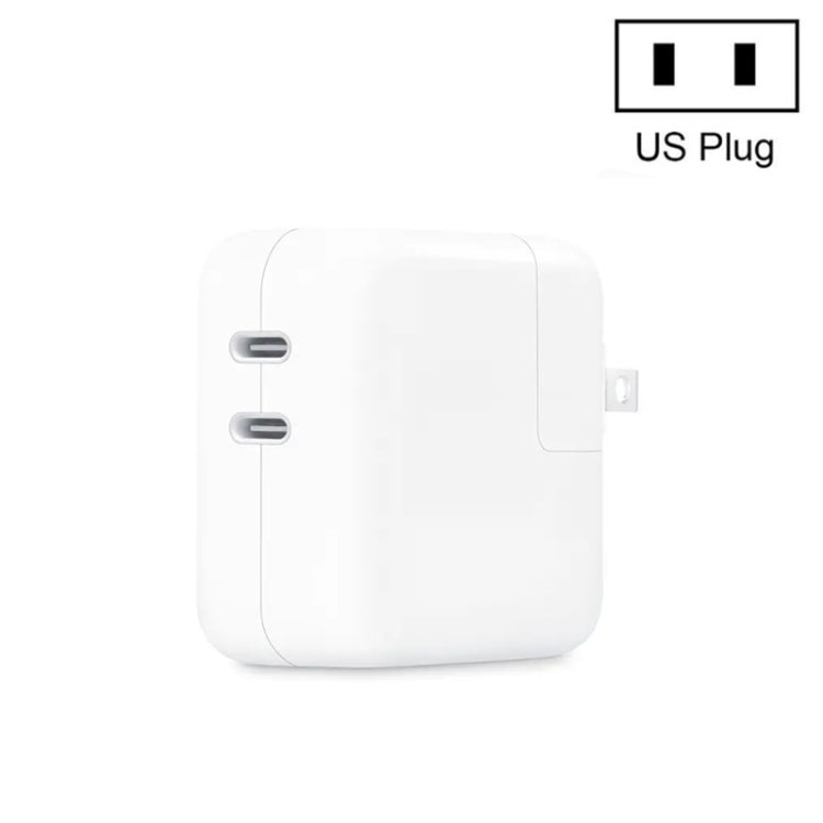 Sạc đôi 35W PD3.0 USB-C / Type-C cho dòng iPhone / iPad, phích cắm US, phích cắm EU