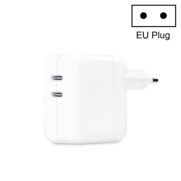 Sạc đôi 35W PD3.0 USB-C / Type-C cho dòng iPhone / iPad, phích cắm US, phích cắm EU