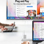 Bộ phát và thu HDMI không dây, bộ mở rộng HDMI không dây, trình chiếu video âm thanh 1080P 60fps cho PC, laptop, máy ảnh đến HDTV/máy chiếu