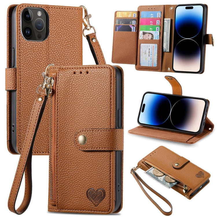 Bao da điện thoại dây kéo hình trái tim, dành cho iPhone 14 Pro Max, iPhone 7 / 8 / SE 2022, iPhone 13 Pro Max, iPhone 13 Pro, iPhone 13, iPhone 12 / 12 Pro, iPhone 12 Pro Max, iPhone 11 Pro Max