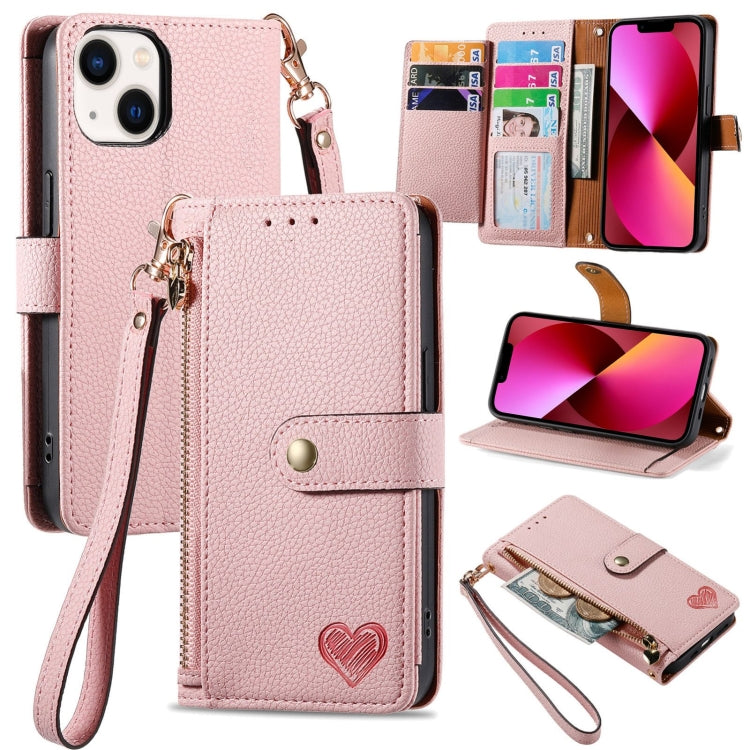 Bao da điện thoại dây kéo hình trái tim, dành cho iPhone 14 Pro Max, iPhone 7 / 8 / SE 2022, iPhone 13 Pro Max, iPhone 13 Pro, iPhone 13, iPhone 12 / 12 Pro, iPhone 12 Pro Max, iPhone 11 Pro Max