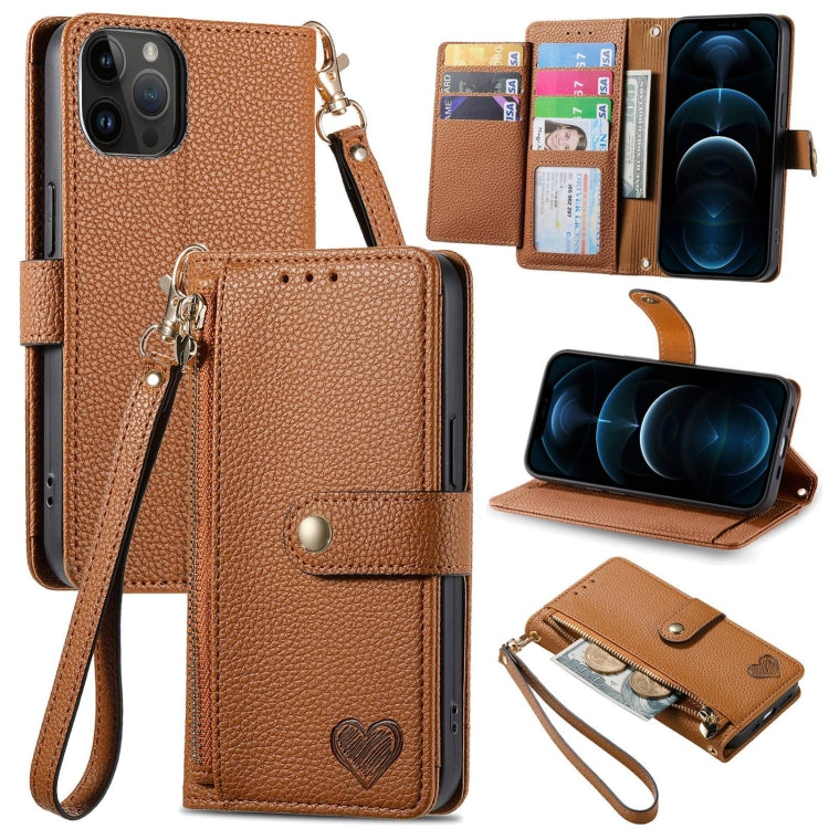 Bao da điện thoại dây kéo hình trái tim, dành cho iPhone 14 Pro Max, iPhone 7 / 8 / SE 2022, iPhone 13 Pro Max, iPhone 13 Pro, iPhone 13, iPhone 12 / 12 Pro, iPhone 12 Pro Max, iPhone 11 Pro Max