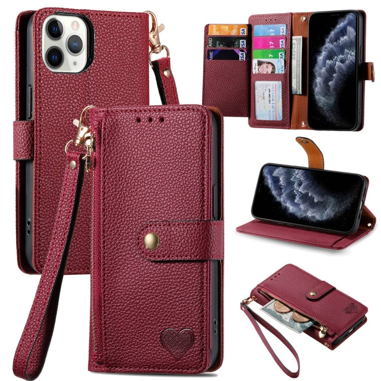 Bao da điện thoại dây kéo hình trái tim, dành cho iPhone 14 Pro Max, iPhone 7 / 8 / SE 2022, iPhone 13 Pro Max, iPhone 13 Pro, iPhone 13, iPhone 12 / 12 Pro, iPhone 12 Pro Max, iPhone 11 Pro Max