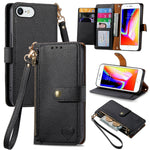 Bao da điện thoại dây kéo hình trái tim, dành cho iPhone 14 Pro Max, iPhone 7 / 8 / SE 2022, iPhone 13 Pro Max, iPhone 13 Pro, iPhone 13, iPhone 12 / 12 Pro, iPhone 12 Pro Max, iPhone 11 Pro Max