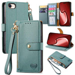 Bao da điện thoại dây đeo khóa kéo Love, dành cho iPhone 17e / 16e, iPhone 17 Pro Max, iPhone 17 Pro, iPhone 17, iPhone Air, iPhone 16 Pro Max, iPhone 16 Pro, iPhone 16 Plus