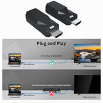 Bộ mở rộng HDMI 165ft âm thanh video 1080P qua cáp Ethernet Cat5 Cat6 truyền tín hiệu không mất, bộ chuyển đổi mở rộng HDMI khoảng cách dài