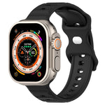 Dây đồng hồ silicone họa tiết chấm khóa ngược, Dành cho Apple Watch 38mm