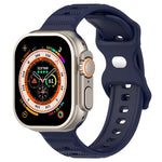 Dây đồng hồ silicone họa tiết chấm khóa ngược, Dành cho Apple Watch 38mm