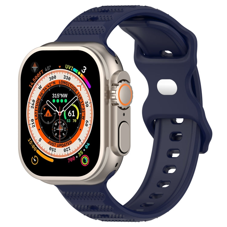 Dây đồng hồ silicone họa tiết chấm khóa ngược, Dành cho Apple Watch 38mm