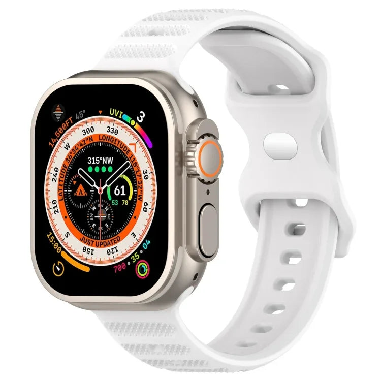 Dây đồng hồ silicone họa tiết chấm khóa ngược, Dành cho Apple Watch 38mm