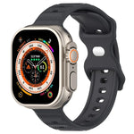 Reverse Buckle Dot Texture Silicone Watch Band, For Apple Watch 38mm