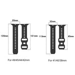 Reverse Buckle Dot Texture Silicone Watch Band, For Apple Watch 38mm