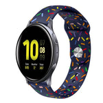 Dây đồng hồ silicone khóa cài chấm cầu vồng thể thao, Dành cho Samsung Galaxy Watch 4 40mm / 44mm, Dành cho Samsung Galaxy Watch 4 Classic 42mm / 46mm