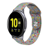 Dây đồng hồ silicone khóa cài chấm cầu vồng thể thao, Dành cho Samsung Galaxy Watch 4 40mm / 44mm, Dành cho Samsung Galaxy Watch 4 Classic 42mm / 46mm