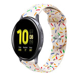 Dây đồng hồ silicone khóa cài chấm cầu vồng thể thao, Dành cho Samsung Galaxy Watch 4 40mm / 44mm, Dành cho Samsung Galaxy Watch 4 Classic 42mm / 46mm