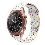 Dây đồng hồ silicone khóa cài chấm cầu vồng thể thao, Dành cho Samsung Galaxy Watch 4 40mm / 44mm, Dành cho Samsung Galaxy Watch 4 Classic 42mm / 46mm