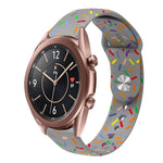 Dây đồng hồ silicone khóa cài chấm cầu vồng thể thao, Dành cho Samsung Galaxy Watch 4 40mm / 44mm, Dành cho Samsung Galaxy Watch 4 Classic 42mm / 46mm