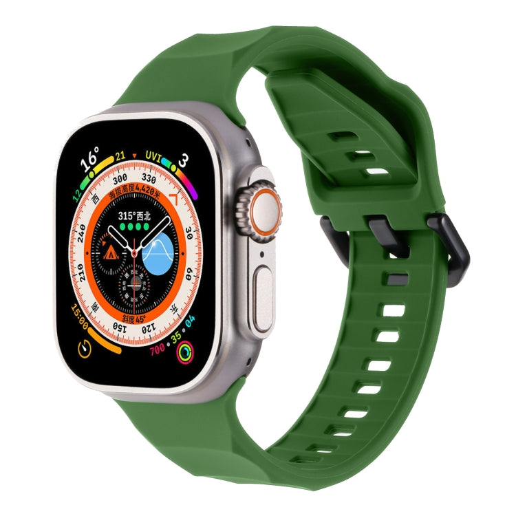 Ripple Silicone Sports Watch Band, For Apple Watch Ultra 49mm, For Apple Watch 8 45mm, For Apple Watch SE 2022 44mm