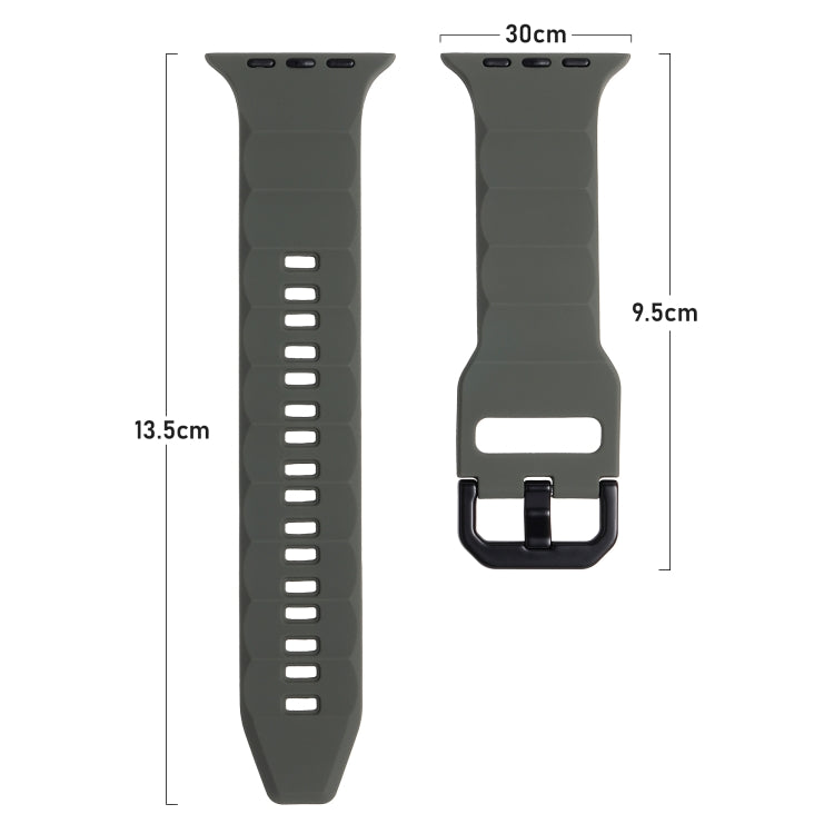 Ripple Silicone Sports Watch Band, For Apple Watch 5 44mm, For Apple Watch 4 44mm, For Apple Watch 3 42mm