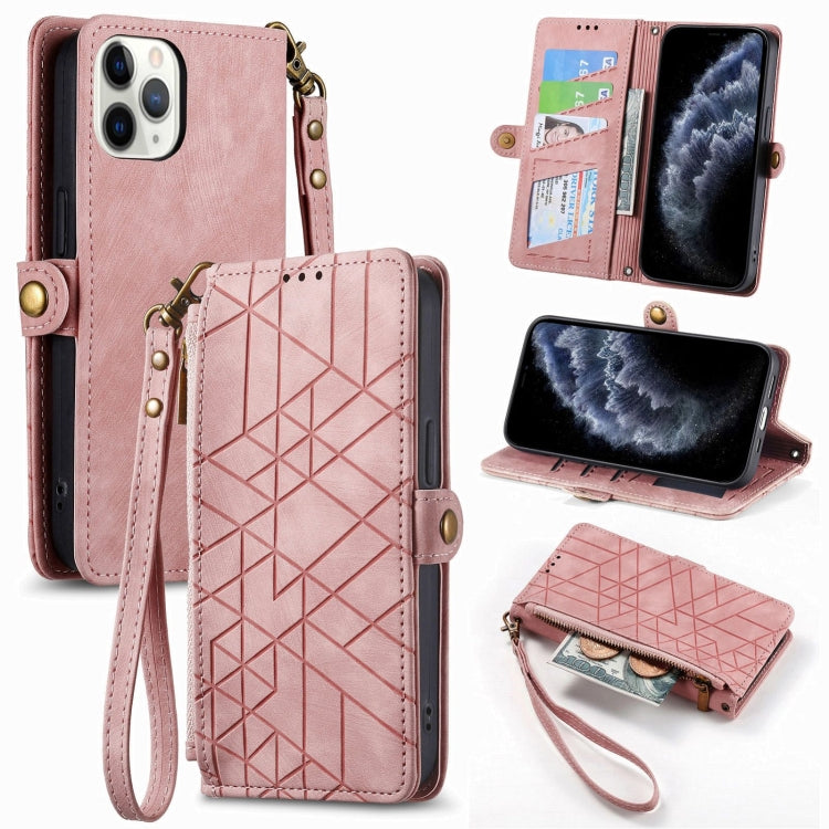 Ốp điện thoại da có khóa bên hình học và dây kéo, dành cho iPhone 11, dành cho iPhone 11 Pro, dành cho iPhone X / XS, dành cho iPhone XR, dành cho iPhone XS Max, dành cho iPhone 7 Plus / 8 Plus, dành cho iPhone 6 Plus / 6s Plus, dành cho iPhone 6 / 6s